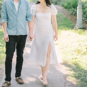 Wilfred Aritzia white dress